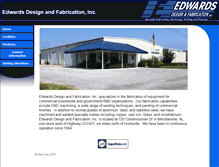 Tablet Screenshot of edwardsdesignandfab.com